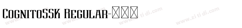 CognitoSSK Regular字体转换